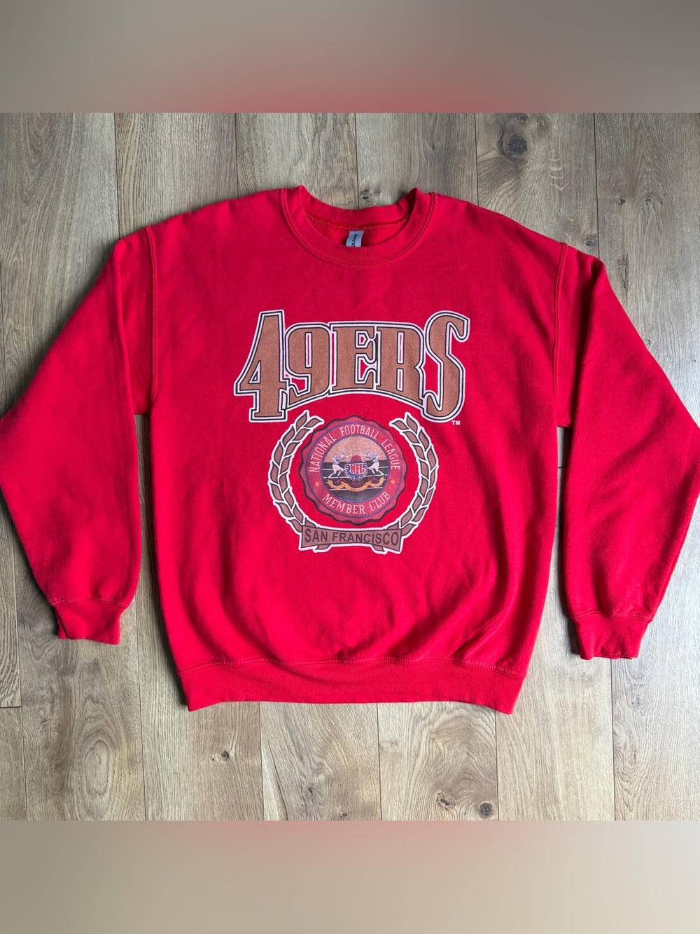 Gildan Heavy Blend San Francisco 49ers NFL Red Crewneck Sweatshirt Men's M